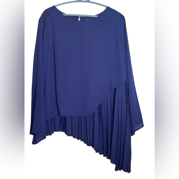 The Limited Women’s Astral Aura Asymmetrical Pleated Long Sleeve Tunic Top XL - Picture 13 of 13
